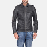 Vagar Black Leather Jacket