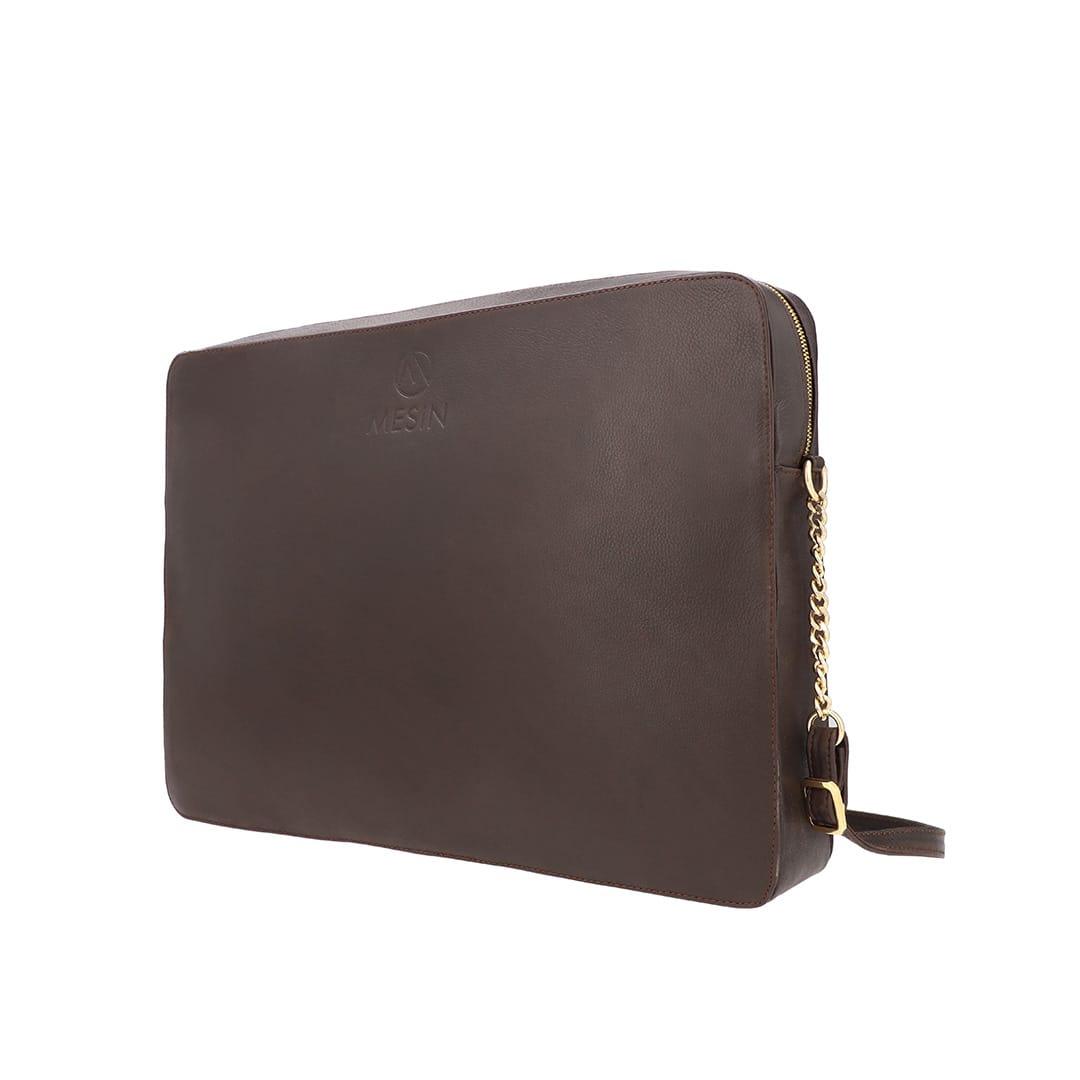 Arya Leather Work Bag – zip fastening
