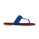 Ayla Navy Suede Sandal – The Leather Factor