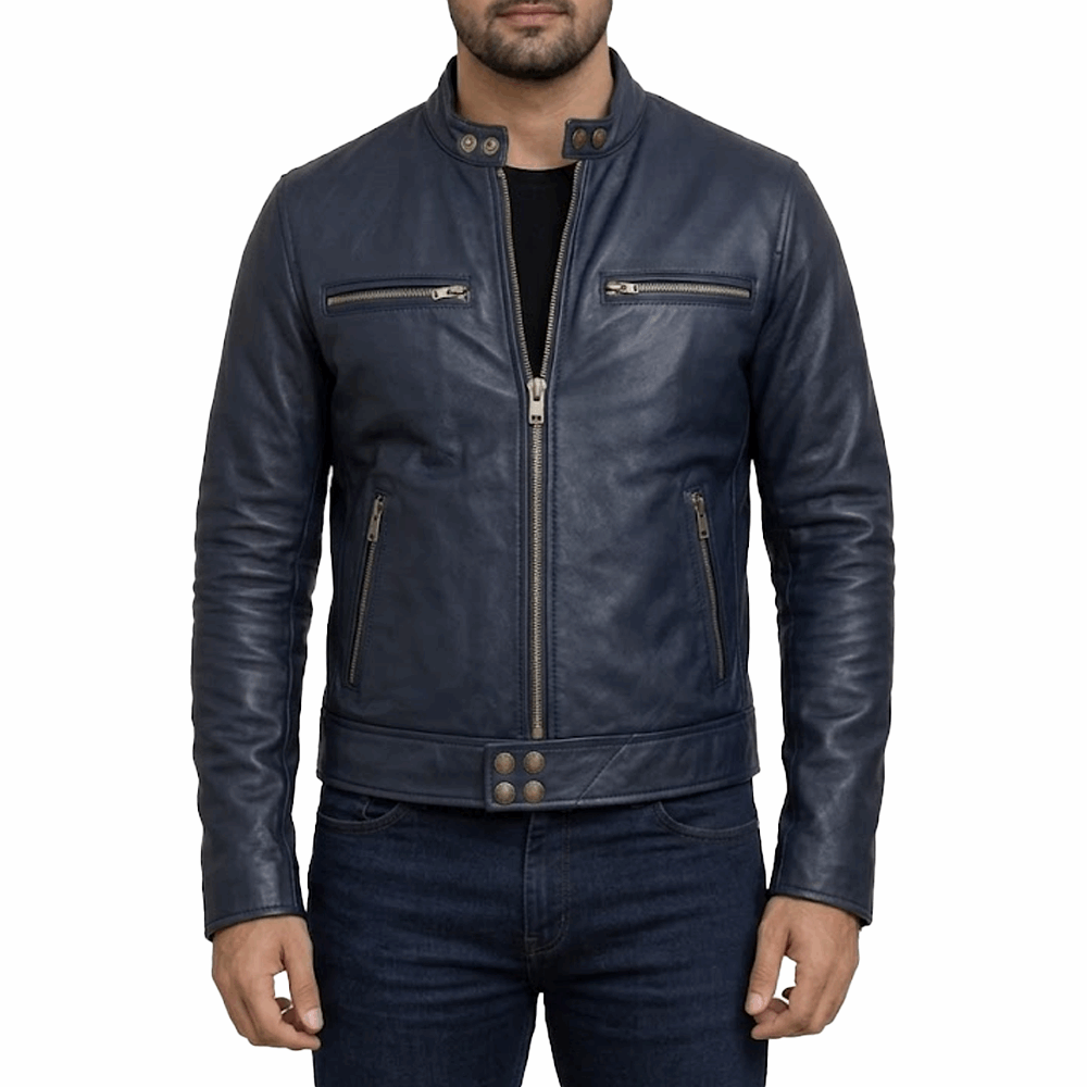 Obsidian Rush Café Biker Jacket