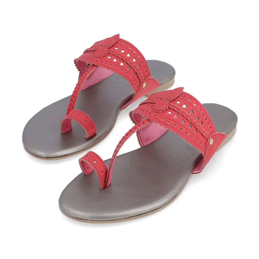 Cedar Kolhapuri Sandal – leather sole