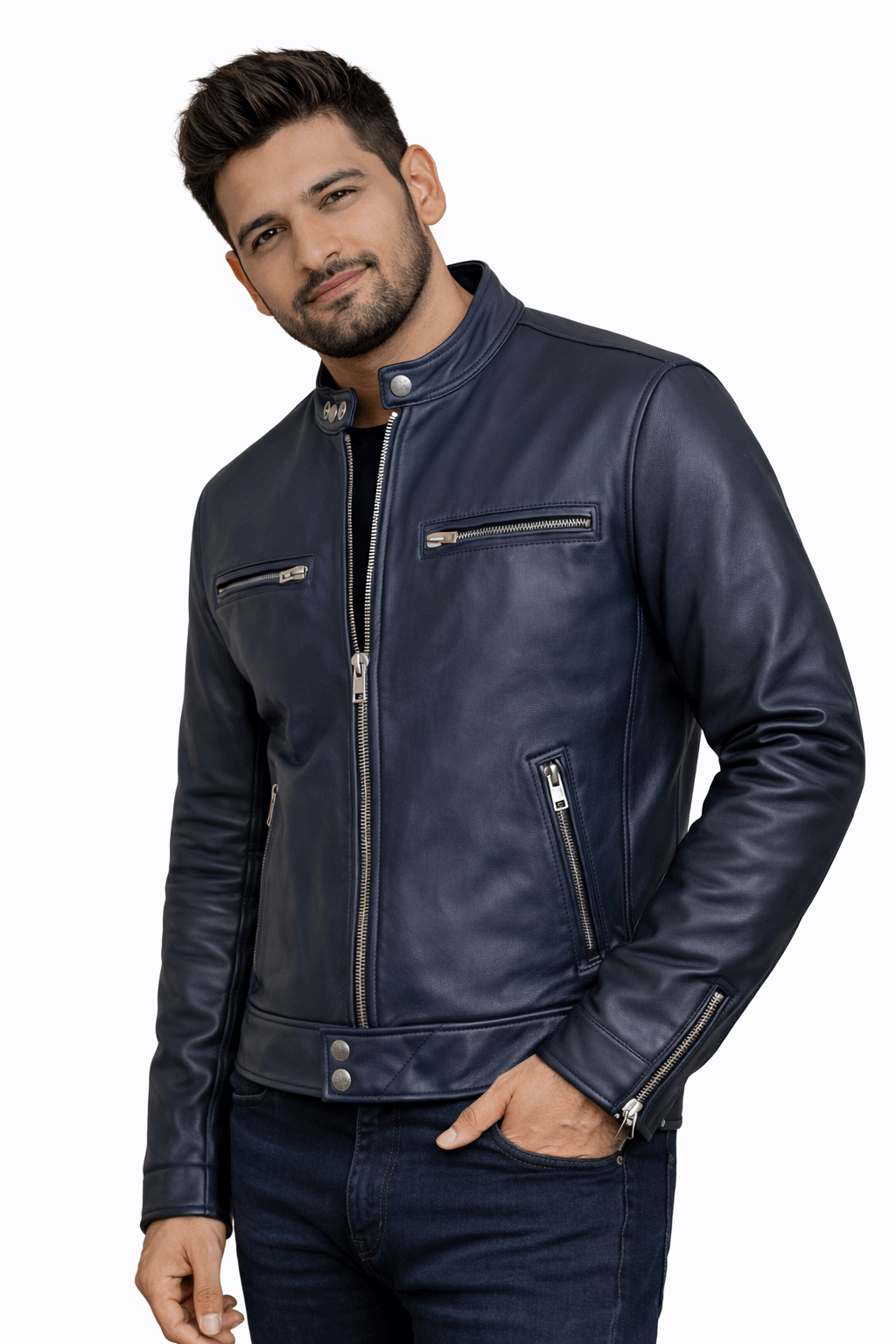 Obsidian Rush Café Biker Jacket