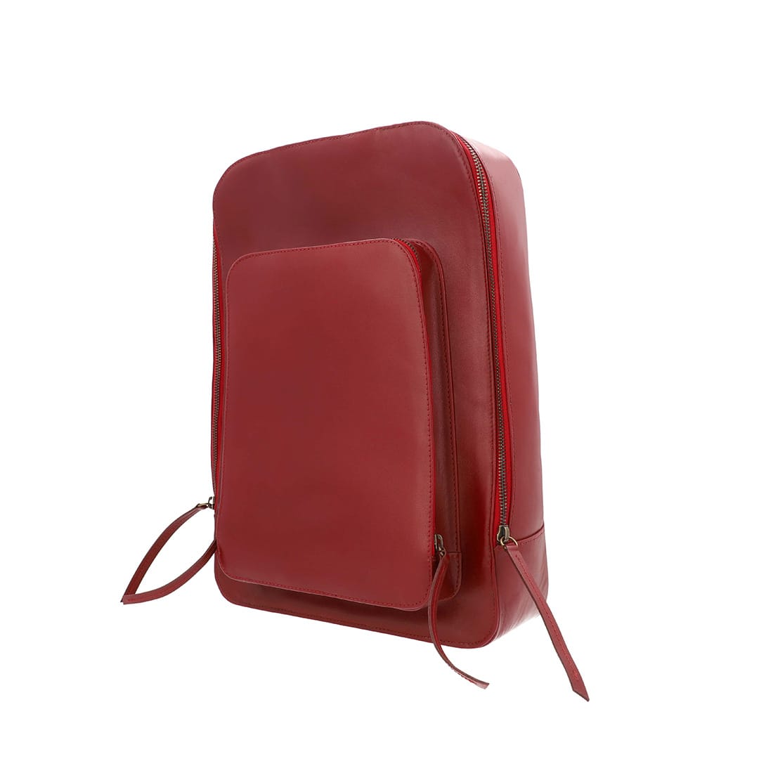 Dara Leather Double Zip Backpack – backpack by The Leather Factor, photo 5