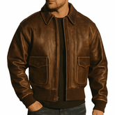 Flightline Bomber Leather Jacket