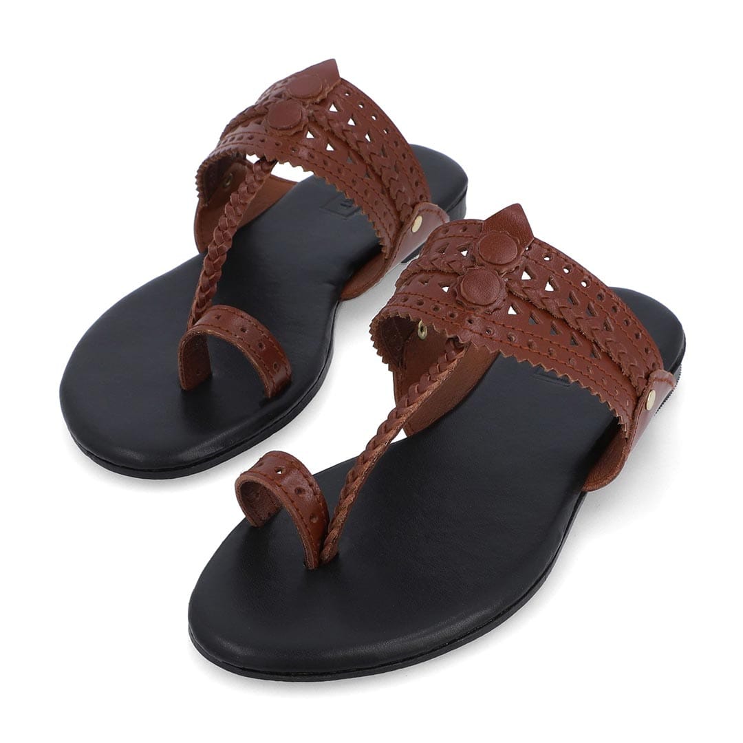 Inara Kolhapuri Sandal – leather sole