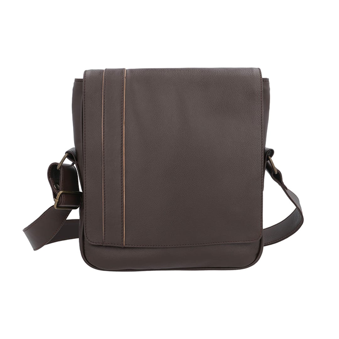 Indigo Leather Conductor Bag – for work, university, everyday wear