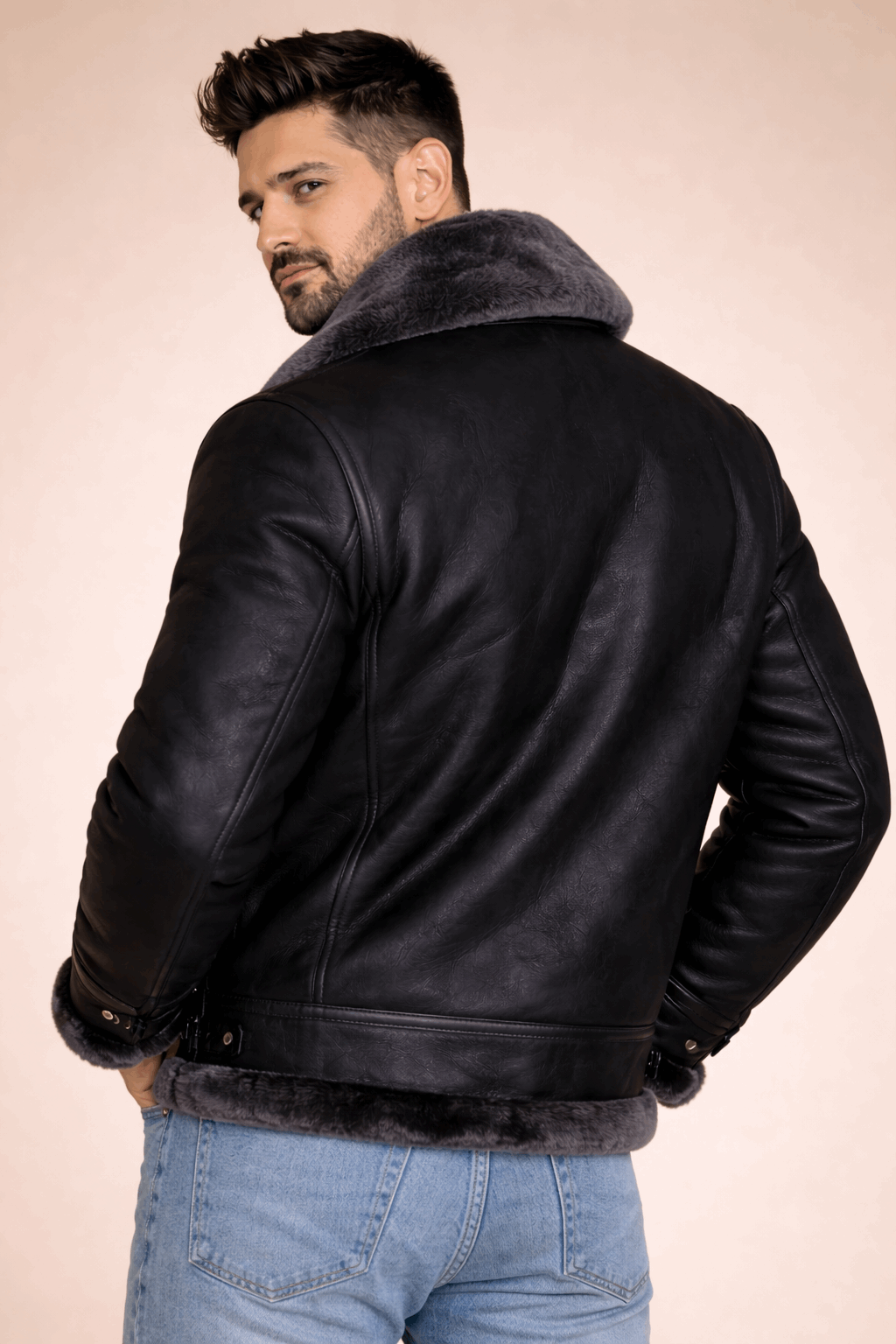 Ironclad Shearling Bomber Jacket