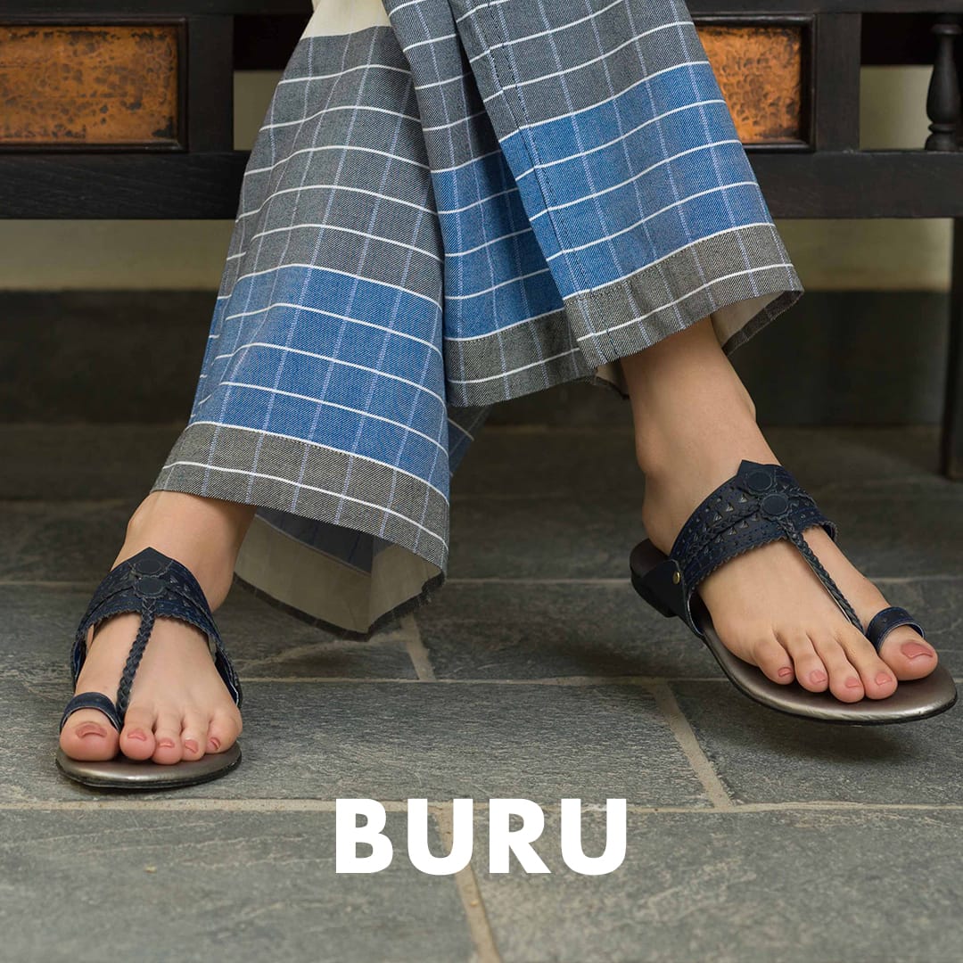 Ivory Kolhapuri Sandal – available in UK sizes 6–13