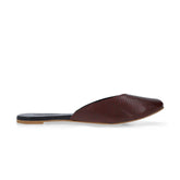 Kabir Maroon Leather Mule – The Leather Factor