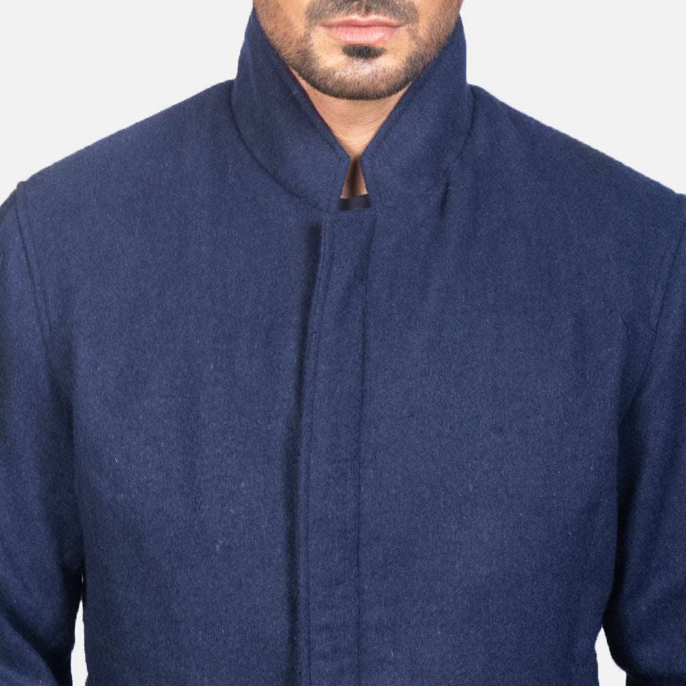 Rasor Blue Leather Jacket