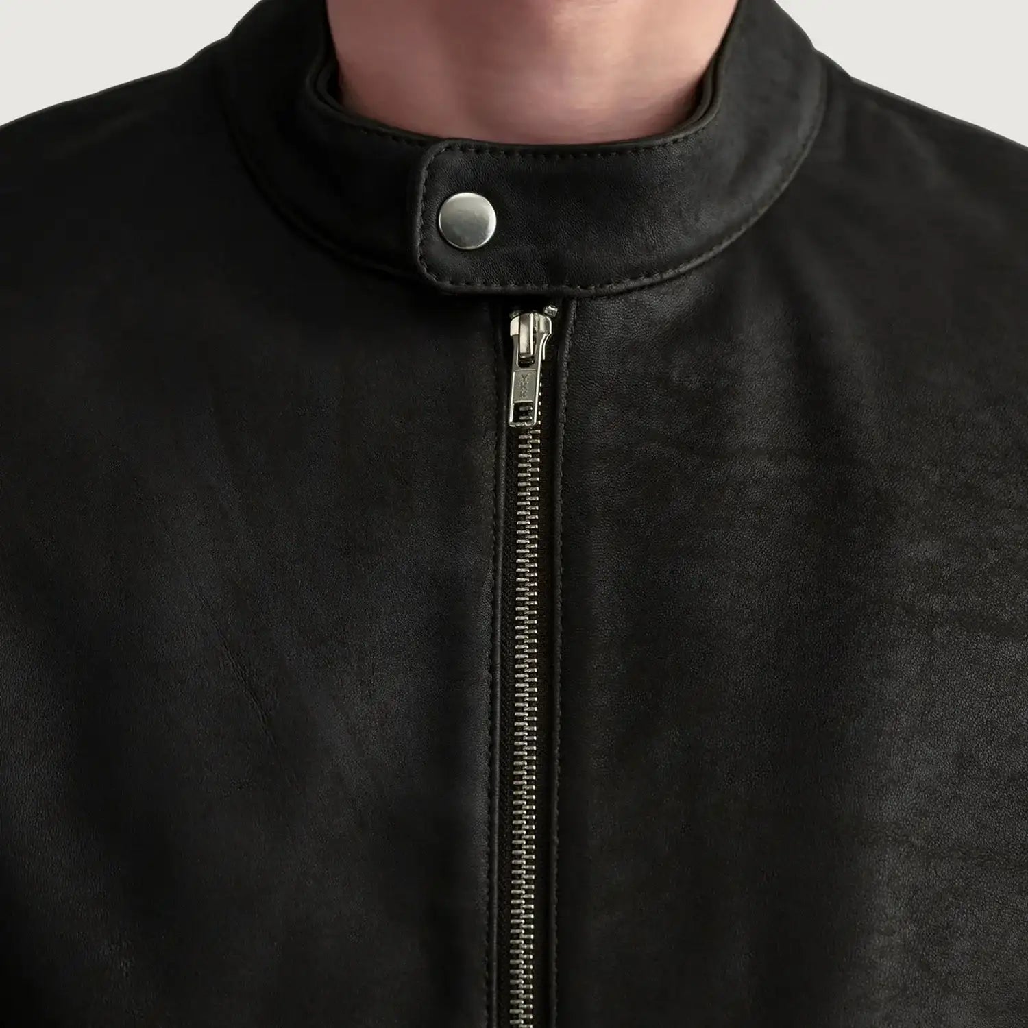 Ornor Brown Leather Biker Jacket