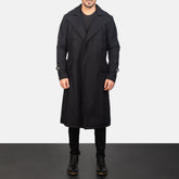 Rotor Black Leather Coat Jacket