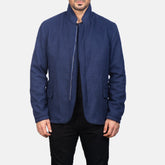 Rasor Blue Leather Jacket