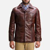 Yabion Brown Leather Jacket