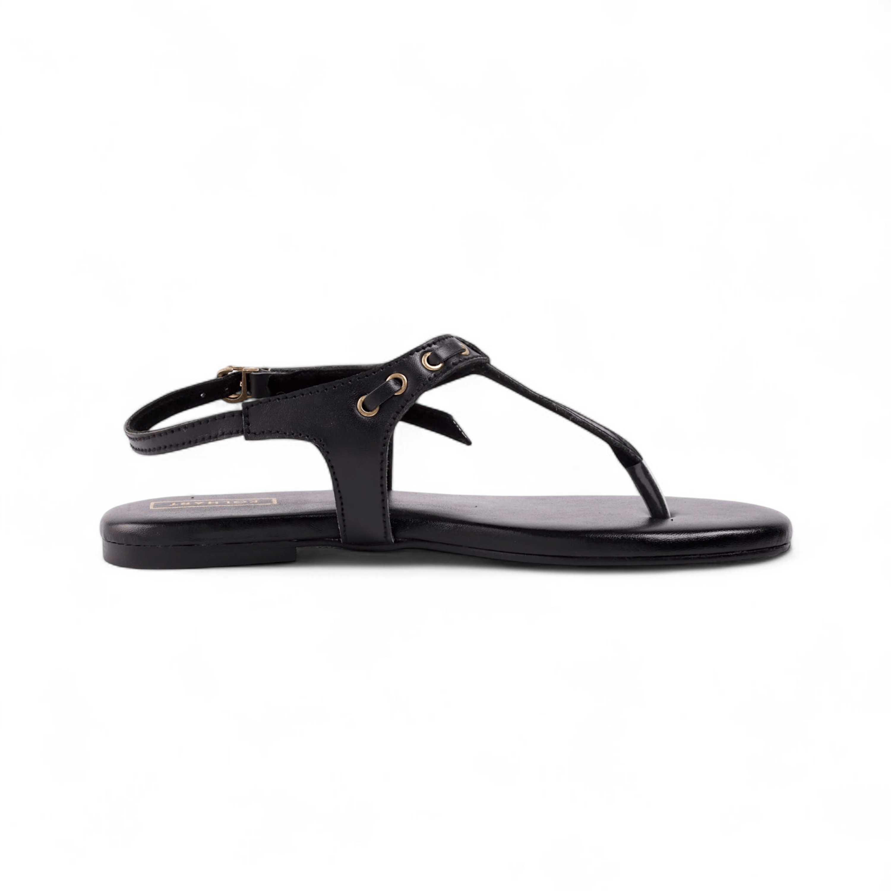 Omar Black Leather Sandal – The Leather Factor