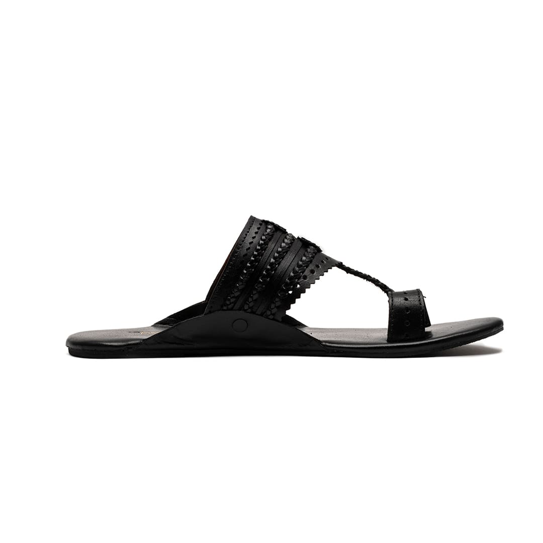 Saffron Kolhapuri Sandal – The Leather Factor
