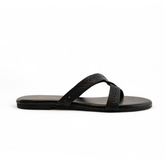 Samara Black Leather Sandal – The Leather Factor