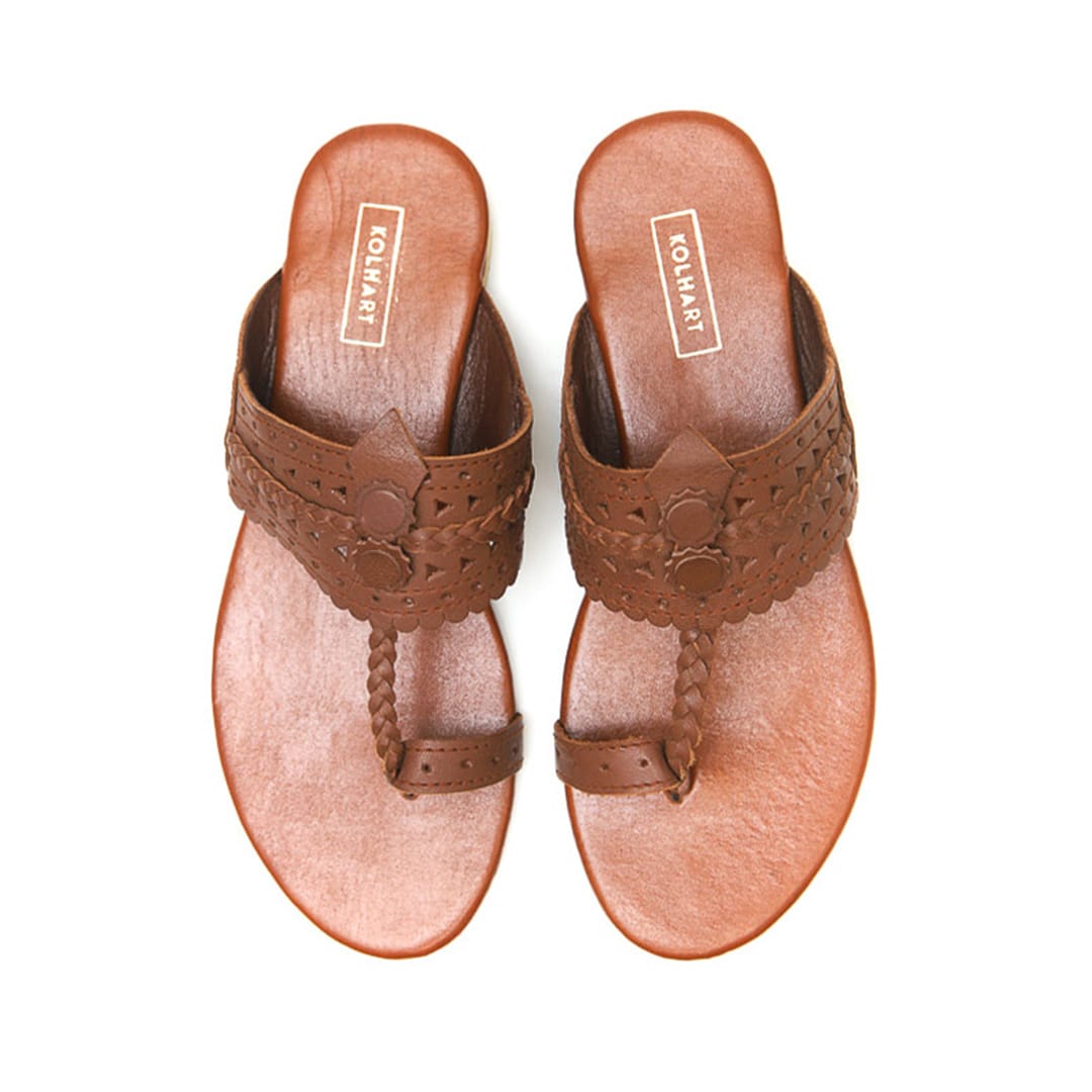 Samara Brown Kolhapuri Sandal – available in UK sizes 6–13