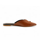 Samara Brown Leather Mule – The Leather Factor