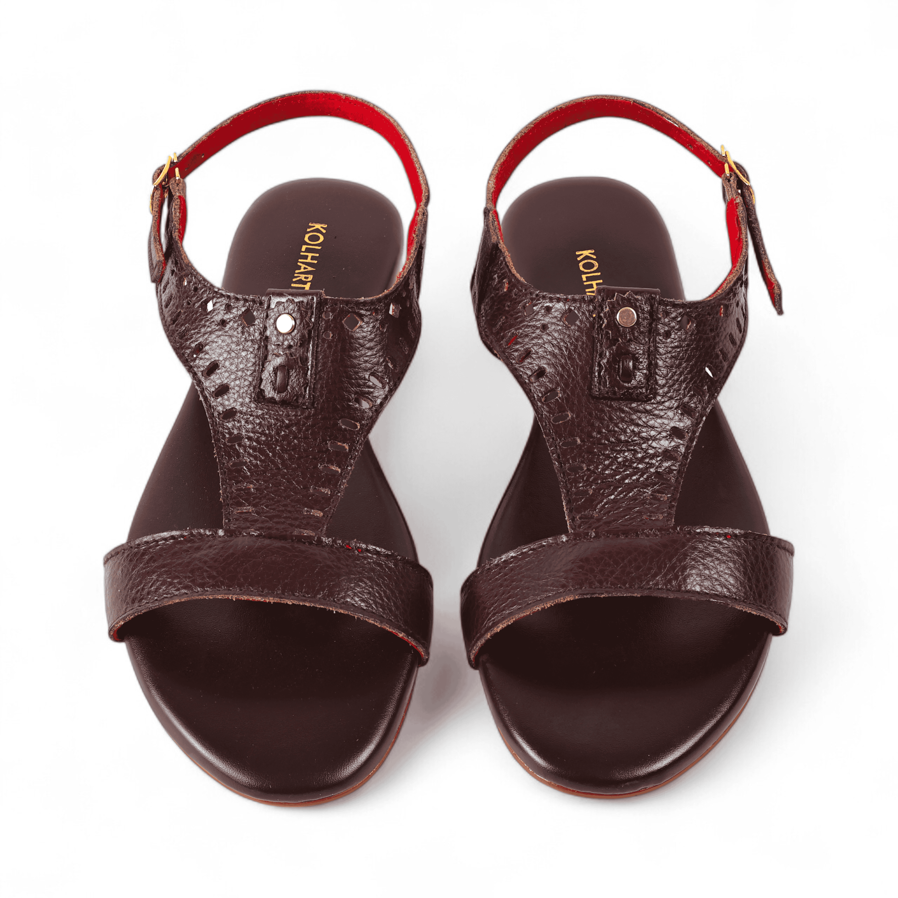 Shah Brown Leather Gladiator Sandal – leather and rubber sole