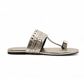 Inara Silver Leather Sandal – The Leather Factor