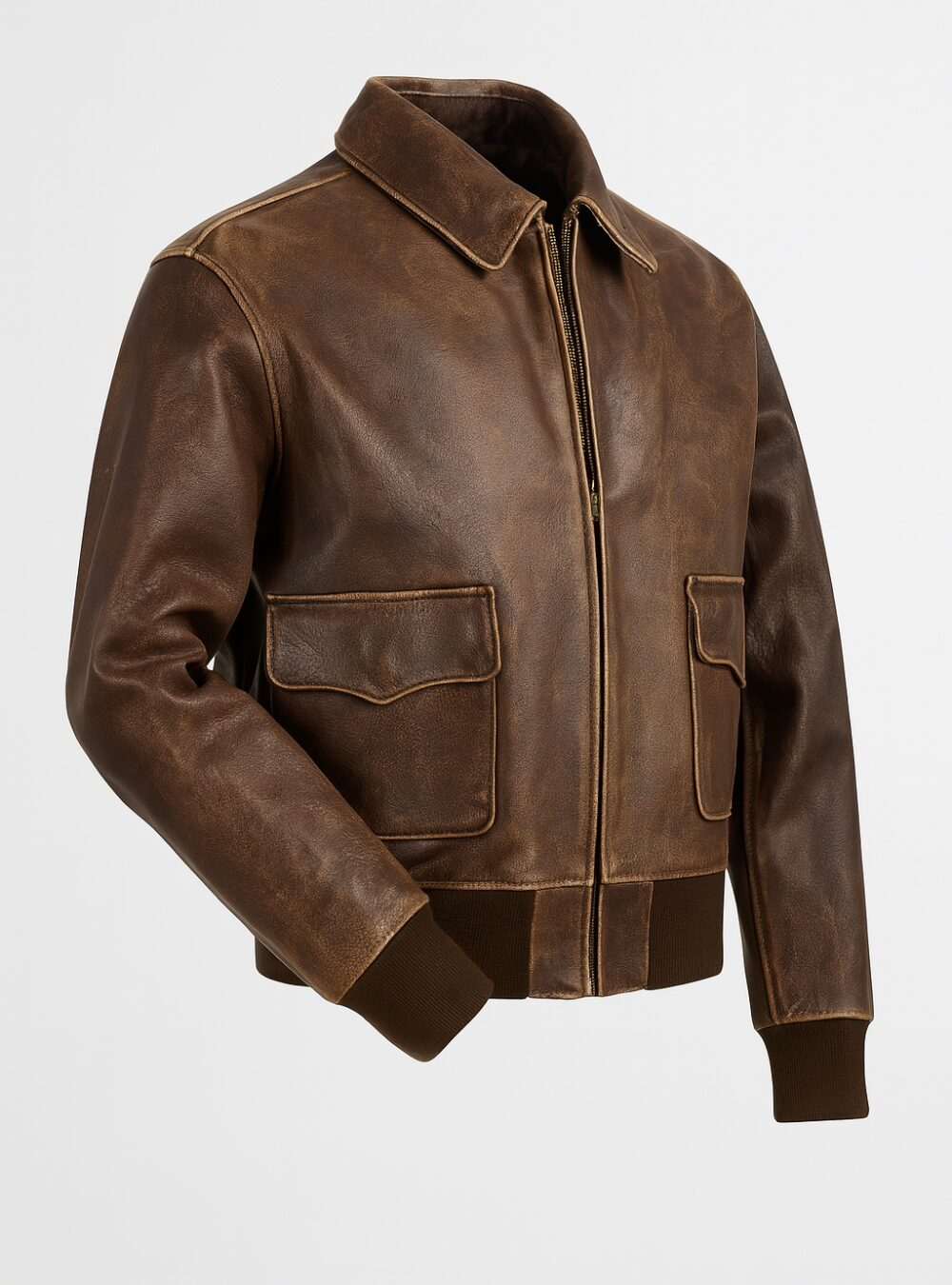 Flightline Bomber Leather Jacket