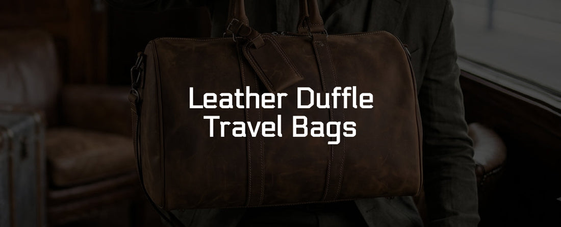 Leather Duffle Travel Bags
