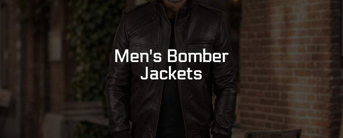 Men’s Leather Bomber Jackets