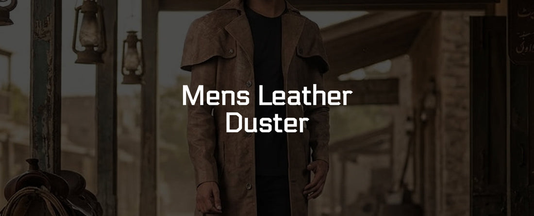 Mens Leather Duster