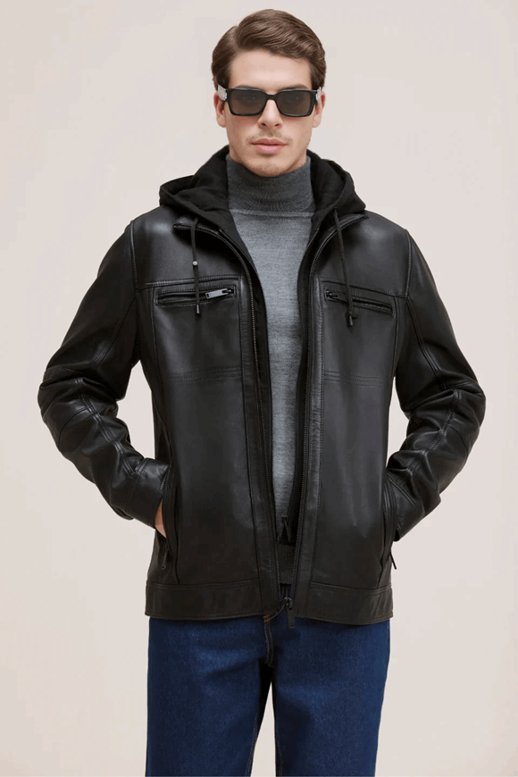 The PrimeFit Urban Biker Leather Jacket