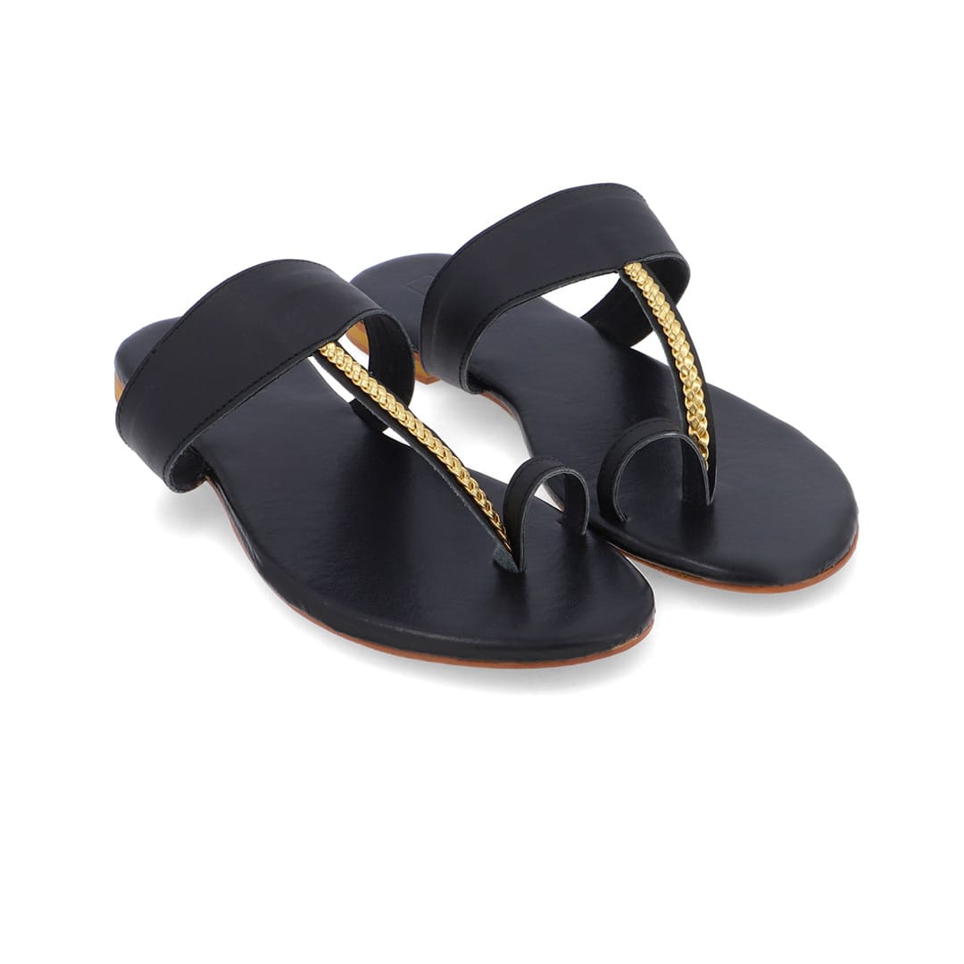 Afreen Kolhapuri Sandal – genuine leather Kolhapuri with leather sole