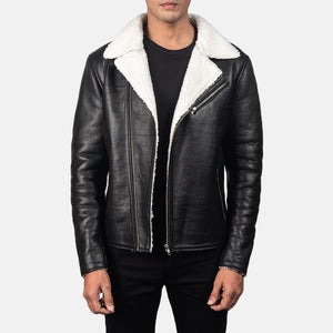 Kogin Black Leather Jacket