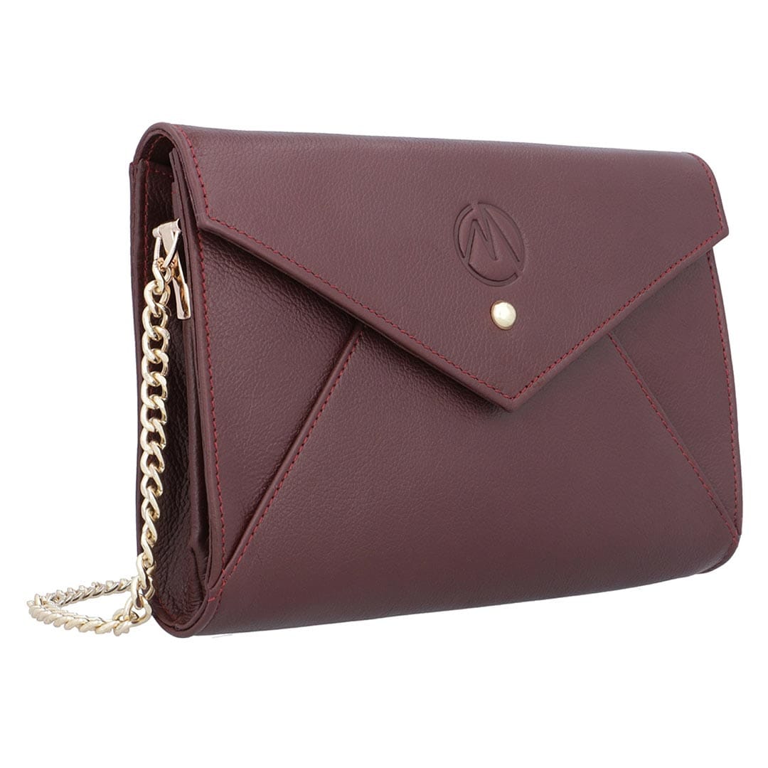 Amber Leather Flap Messenger Bag – premium nappa leather messenger