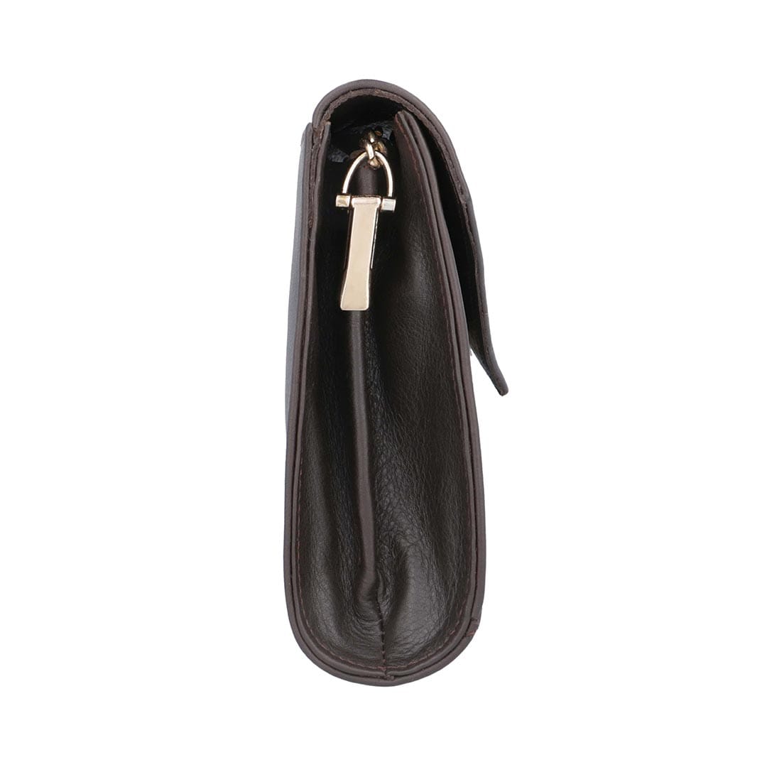 Amber Leather Flap Messenger Bag – for everyday, formal events, evening wear