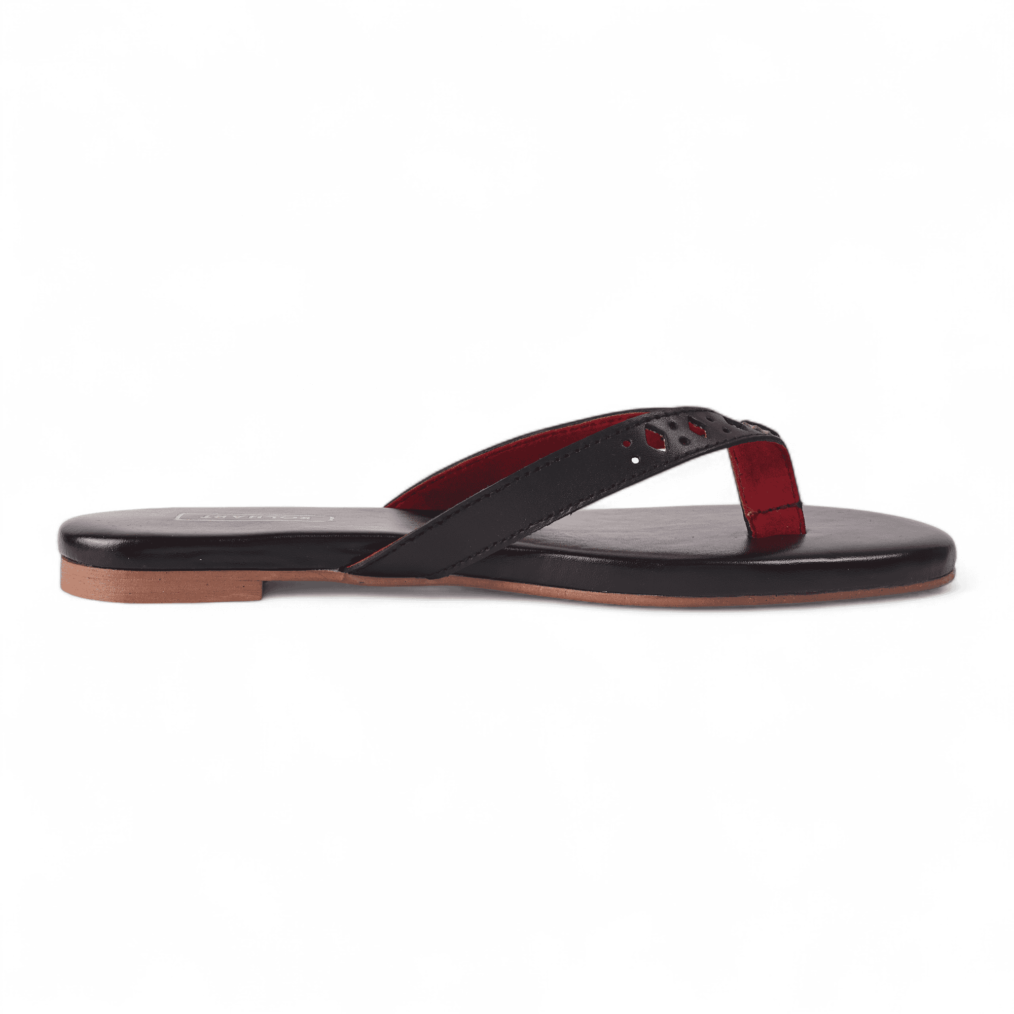 Amber Black Leather Sandal – The Leather Factor