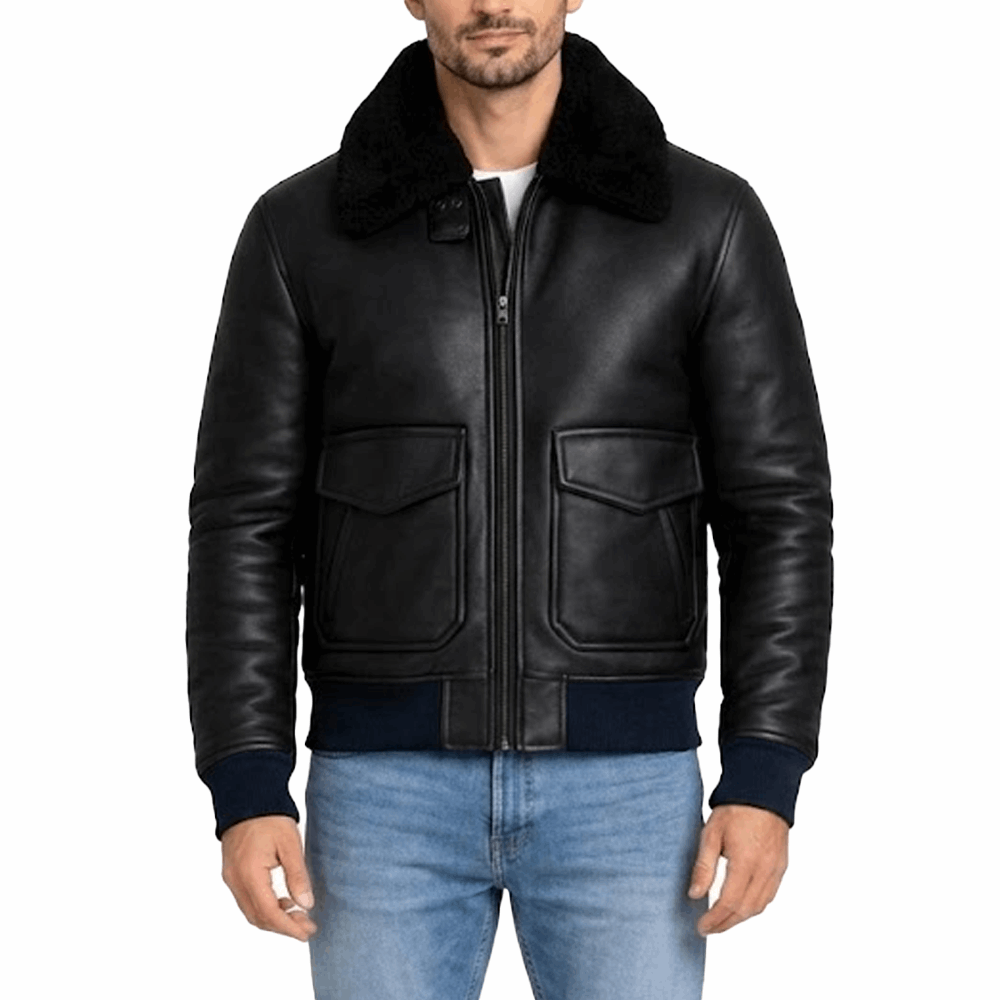 Blackforge Shearling Bomber Jacket