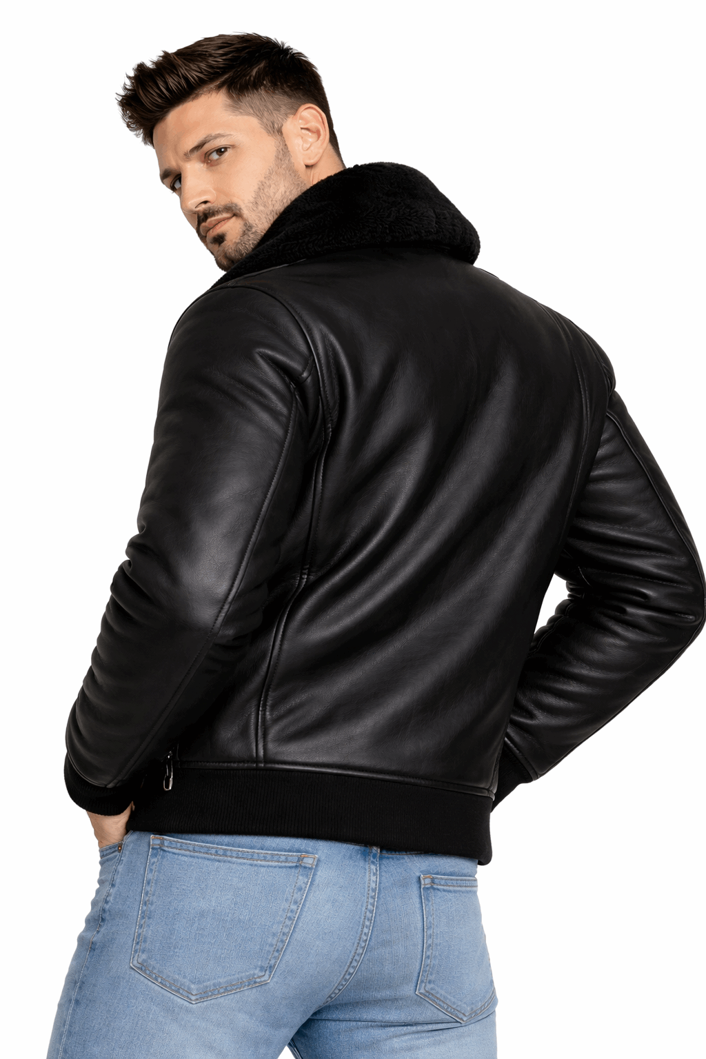 Blackforge Shearling Bomber Jacket