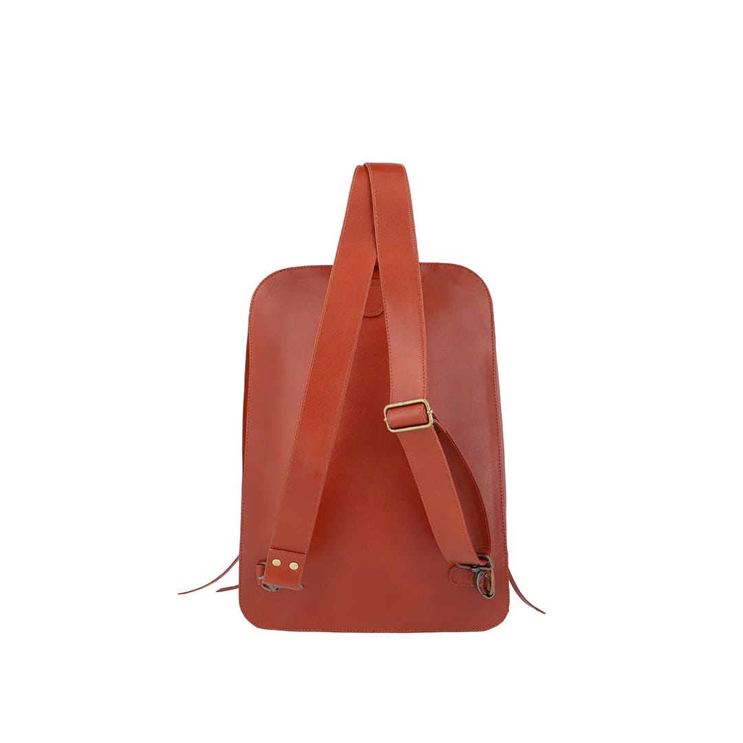 Dara Leather Double Zip Backpack – double zip pockets fastening