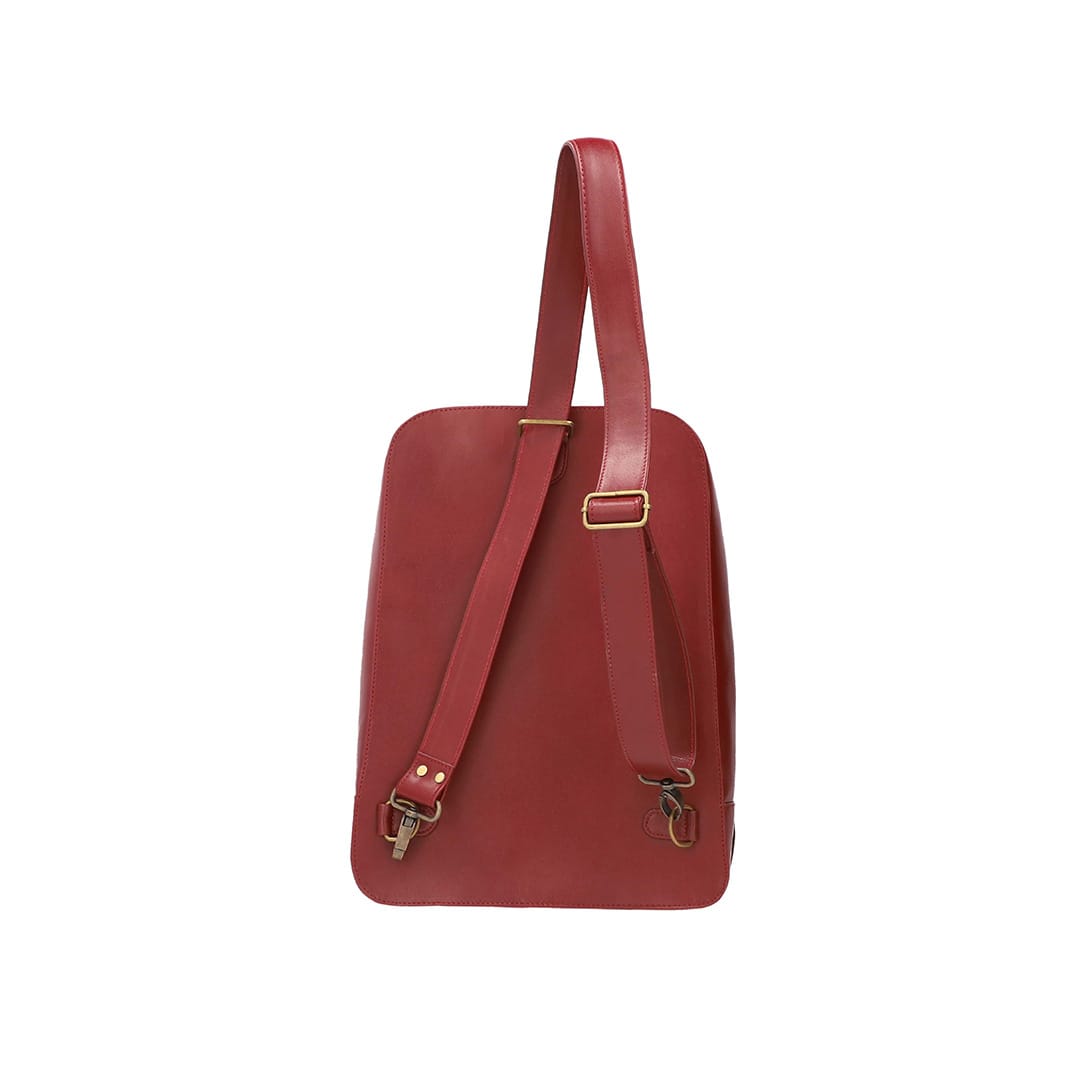 Dara Leather Double Zip Backpack – backpack by The Leather Factor, photo 6
