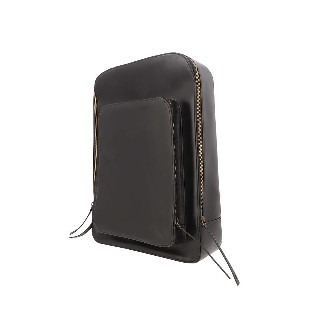 Dara Leather Double Zip Backpack – backpack by The Leather Factor, photo 8