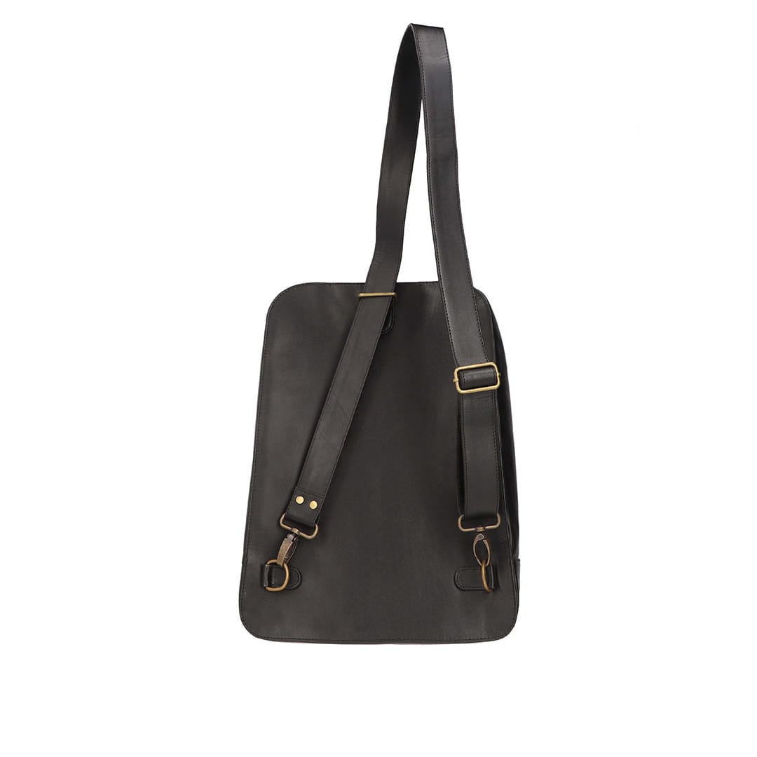 Dara Leather Double Zip Backpack – backpack by The Leather Factor, photo 9