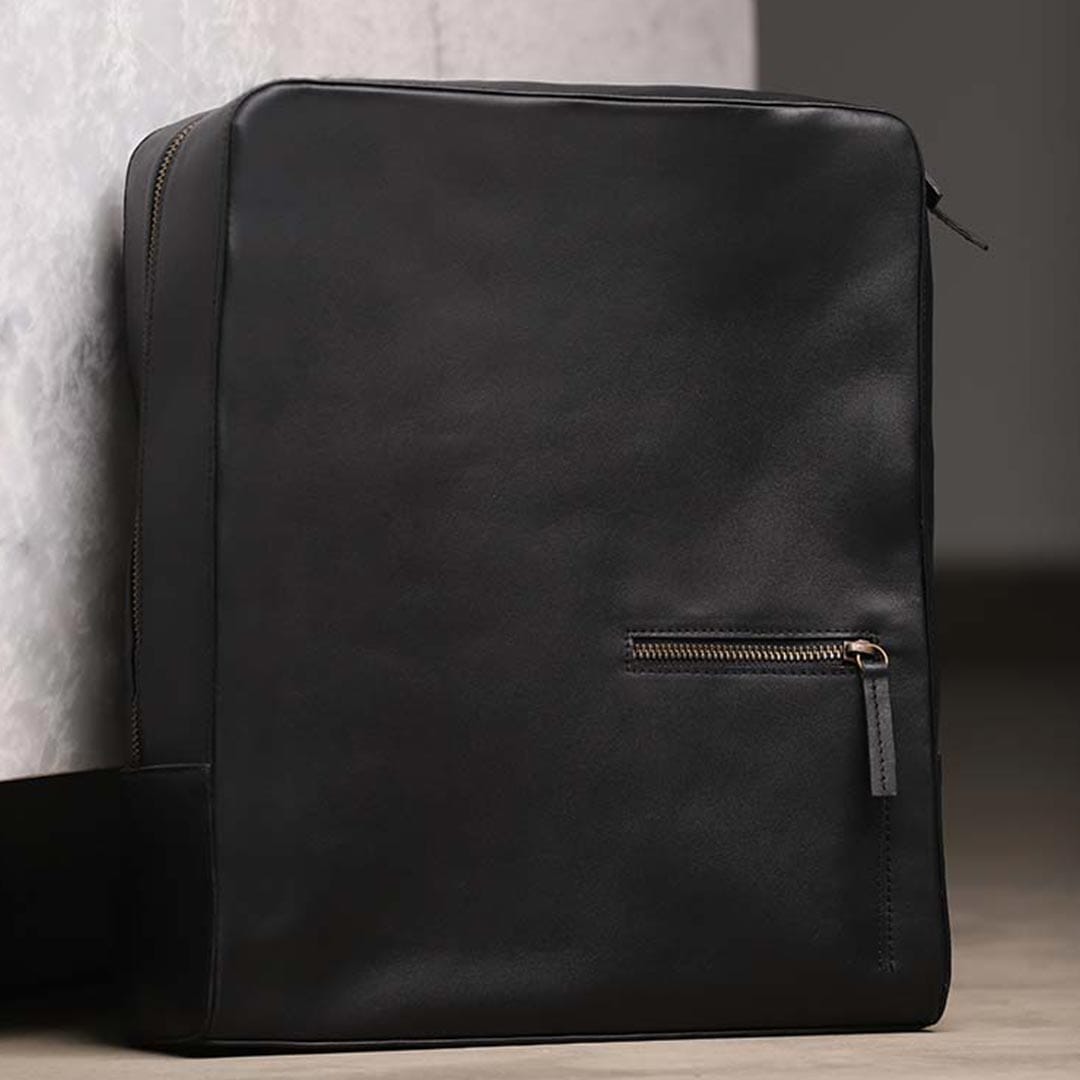 Hazel Leather Single Zip Backpack – backpack by The Leather Factor, photo 8