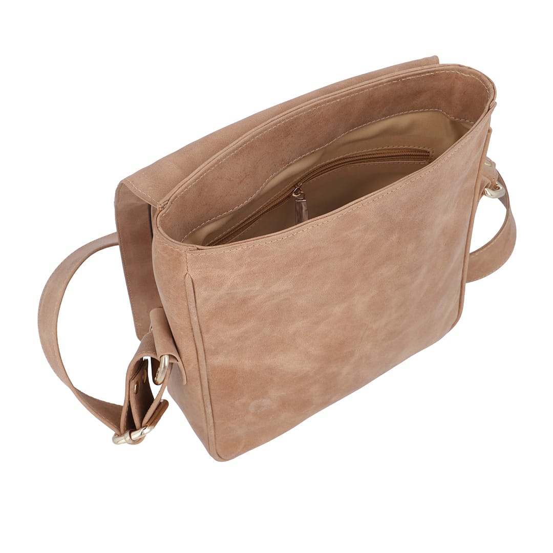 Indigo Leather Conductor Bag – zip fastening
