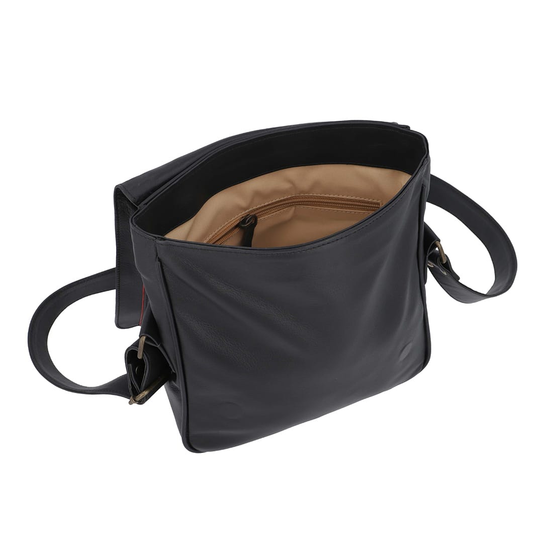 Indigo Leather Conductor Bag – conductor bag by The Leather Factor, photo 7