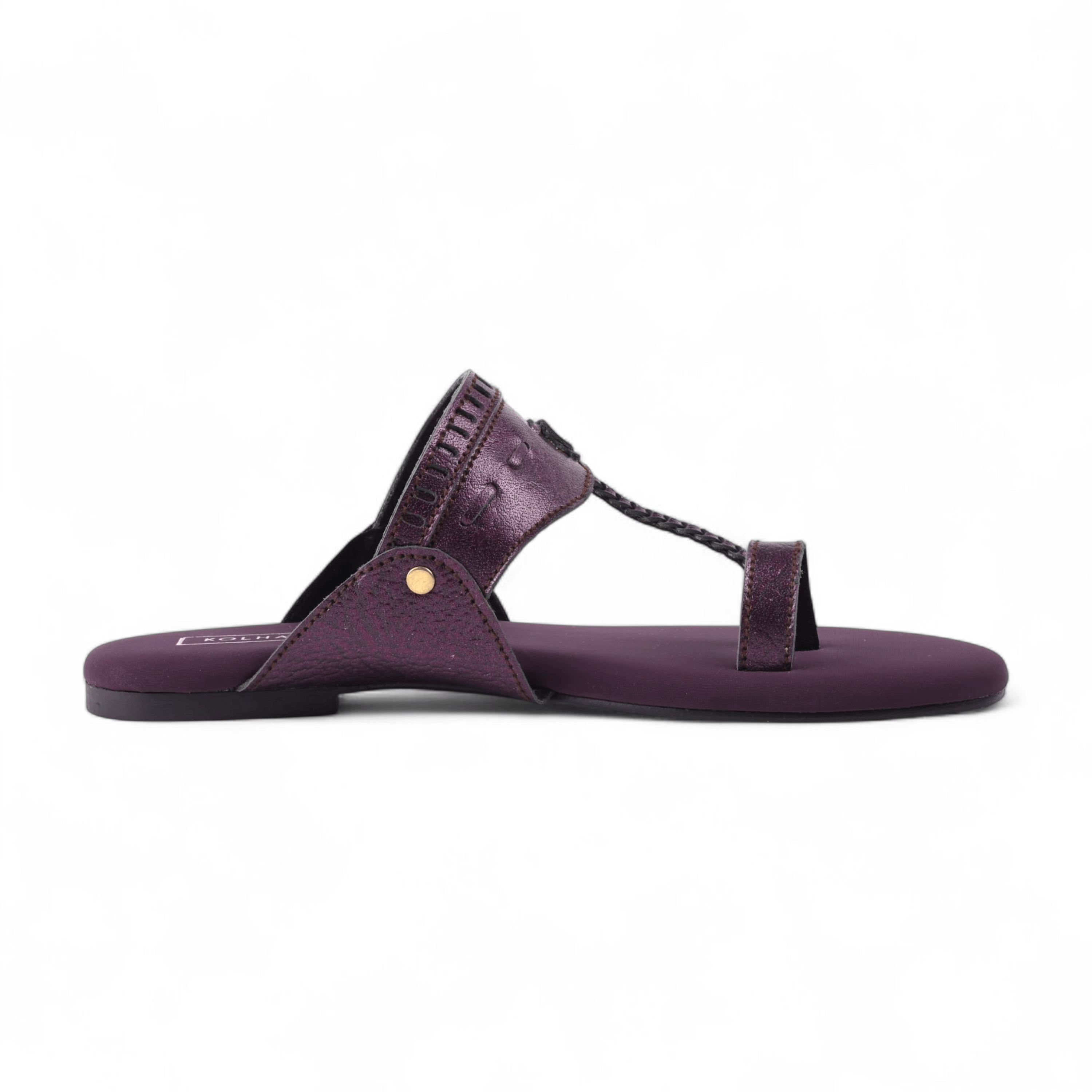 Indigo Kolhapuri Sandal – The Leather Factor