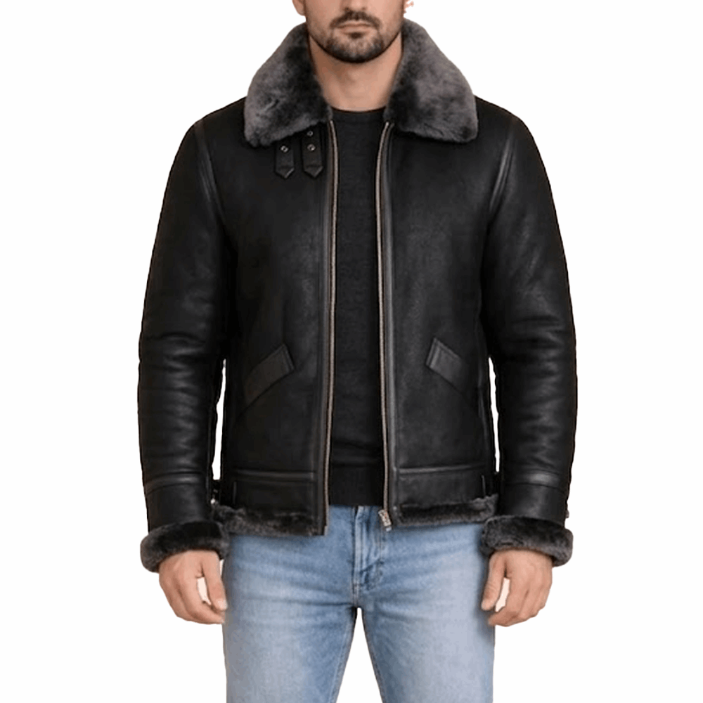 Ironclad Shearling Bomber Jacket