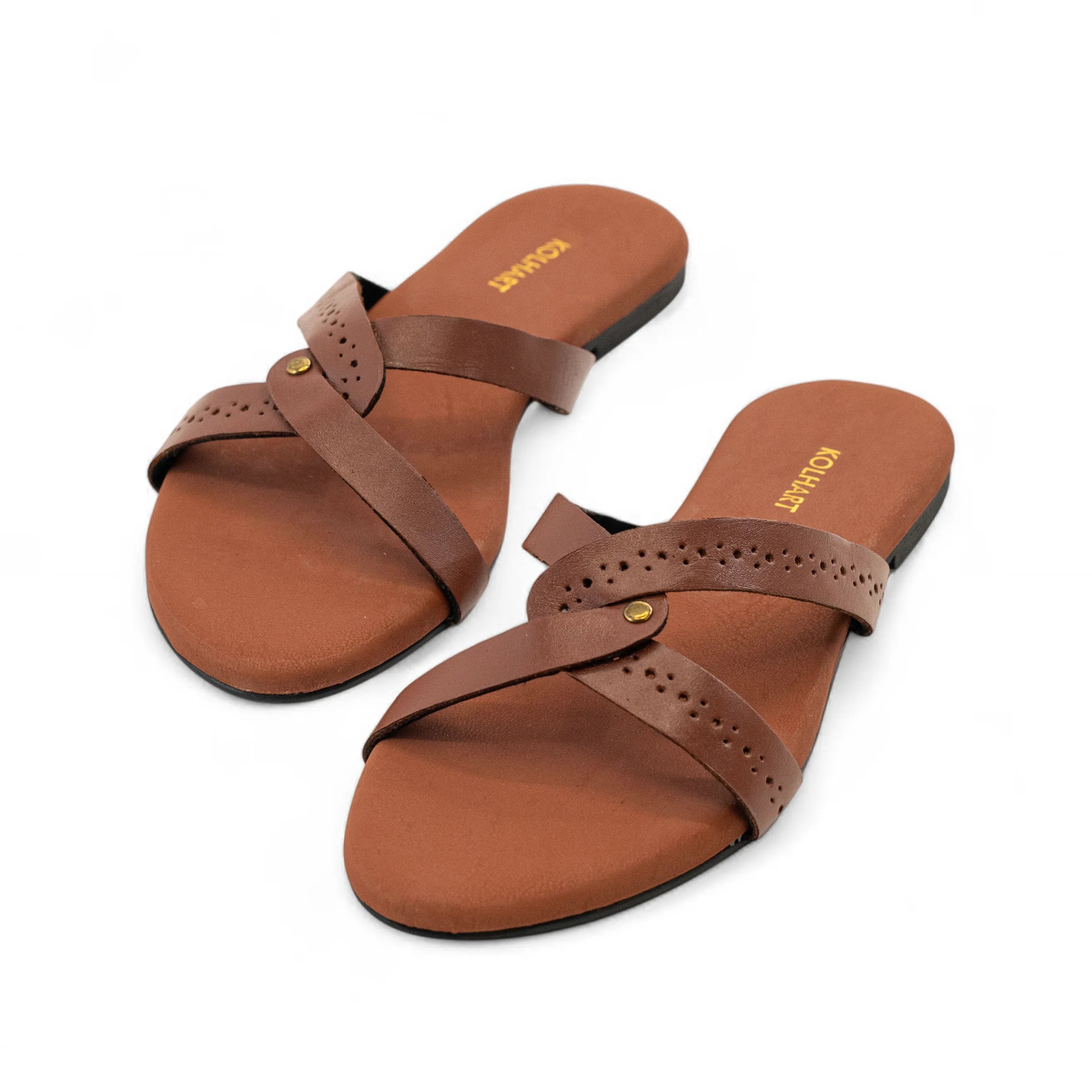 Isla Brown Leather Sandal – for casual, holiday, everyday wear