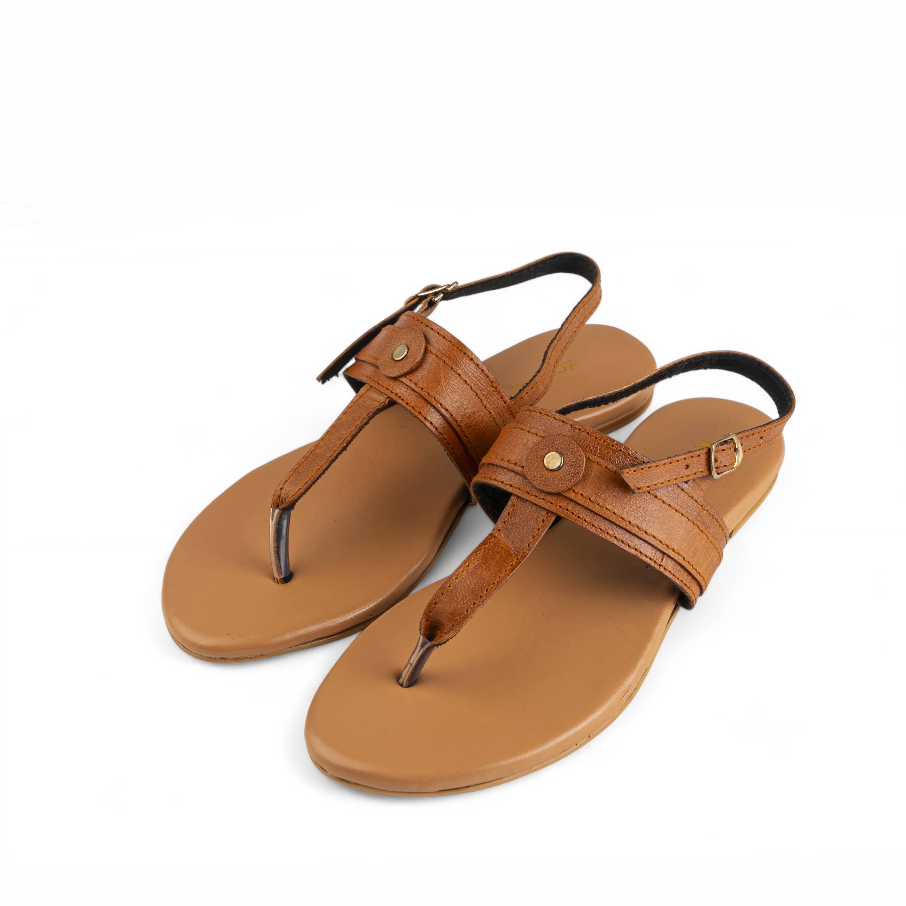 Kabir Tan Leather Sandal – for casual, holiday, everyday wear
