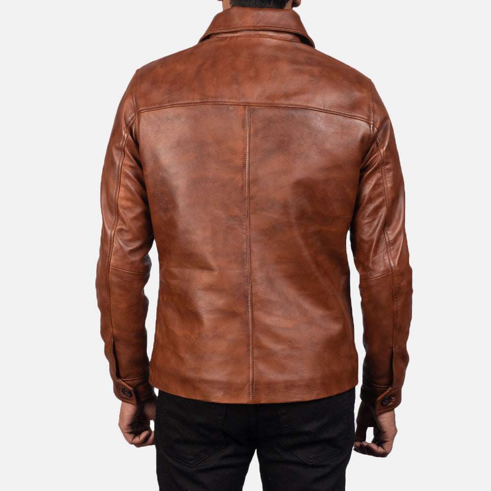 Zakas Brown Leather Jacket