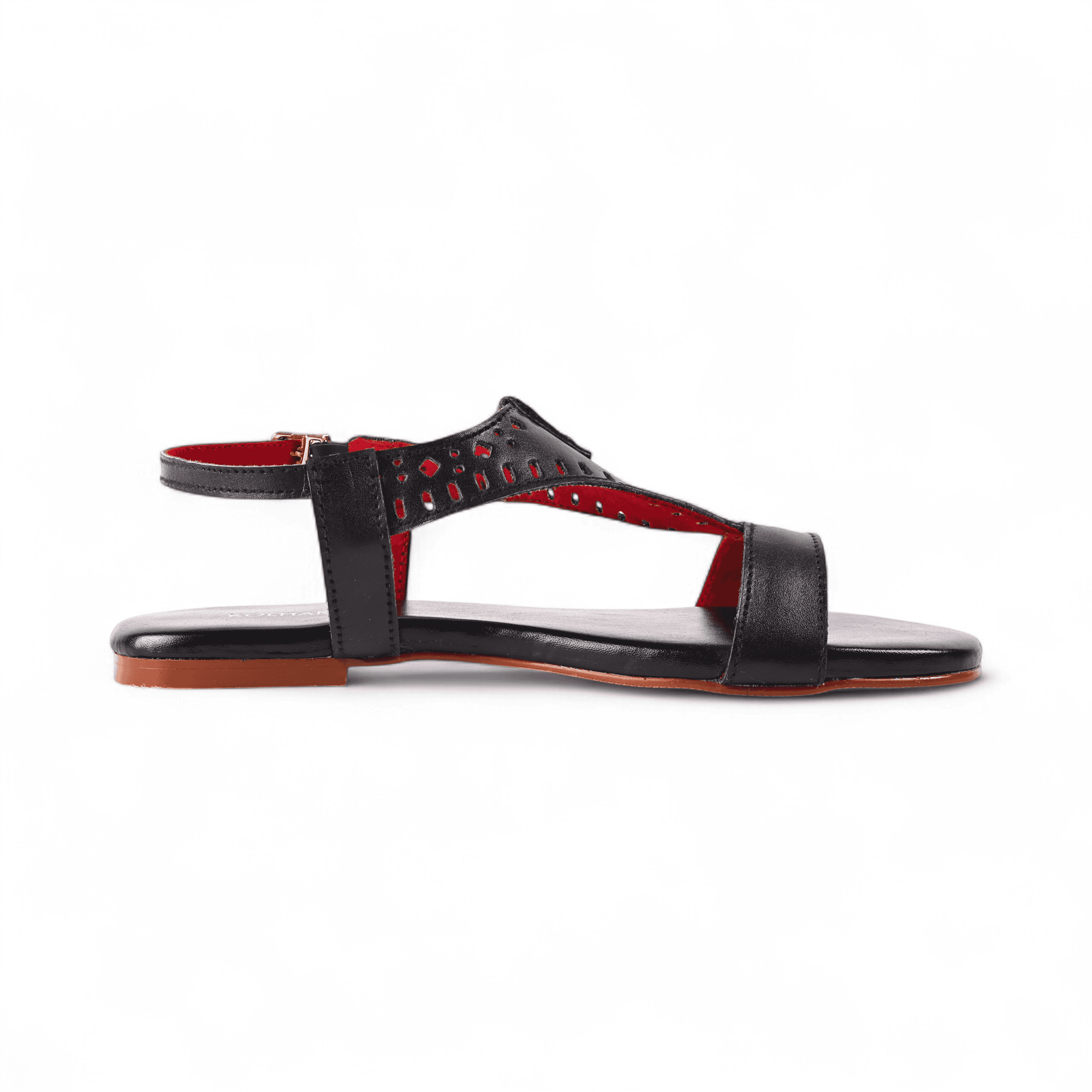 Murad Black Leather Gladiator Sandal – The Leather Factor